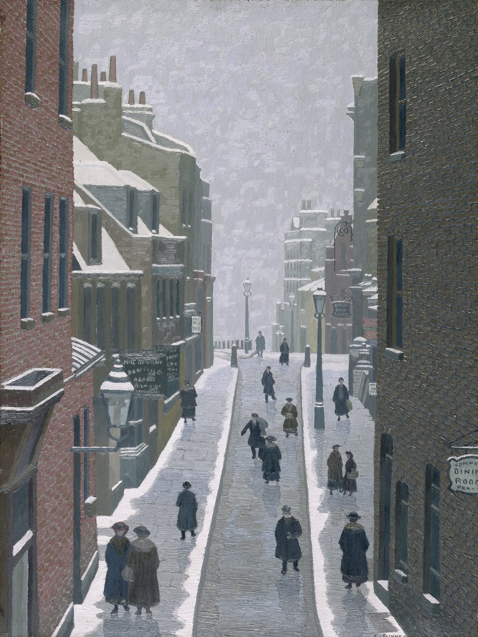 Flask Walk, Hampstead von Charles Ginner