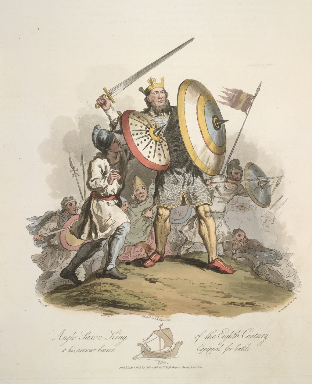 Angelsächsischer König von Charles Hamilton (after) Smith