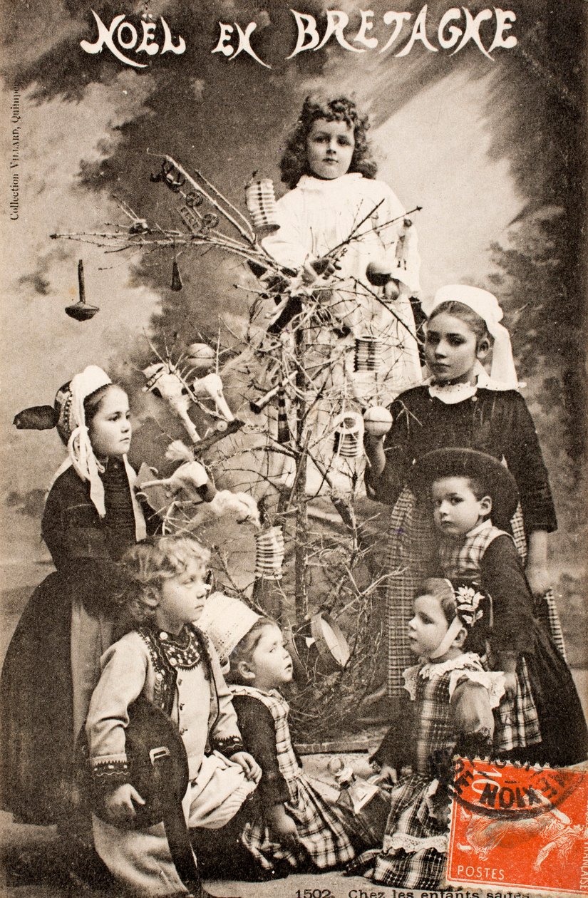 Frohe Weihnachten/Die weisen Kinder/Bretagne/Frankreich von Augustus Kollner