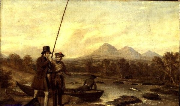 Lachsangeln am Eildon Hill von Charles Landseer