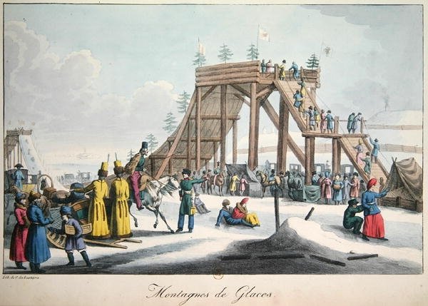 Eisrutsche in Russland von Charles Lasteyrie du Saillant
