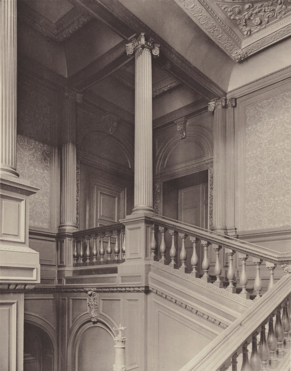 Ashburnham House, Westminster, die Treppe von Charles Latham