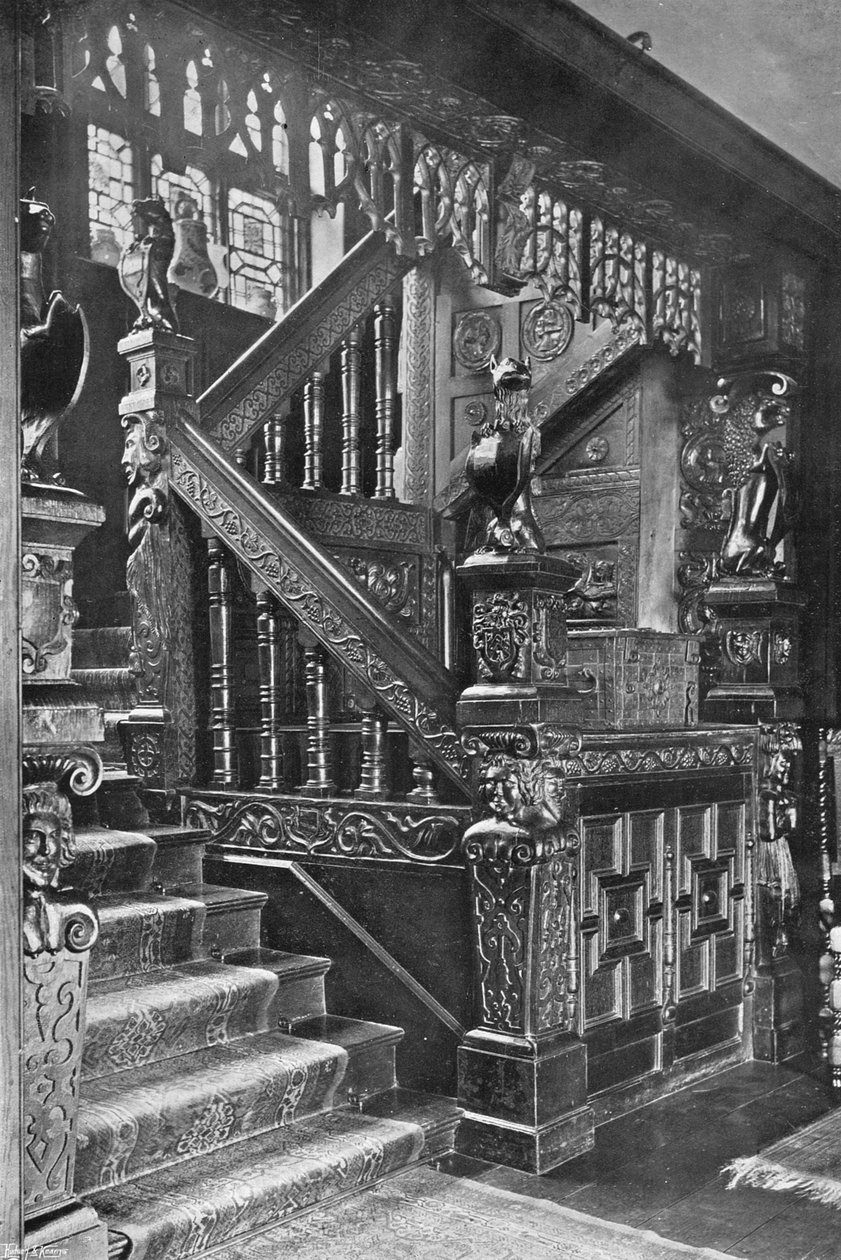 Die geschnitzte Treppe, 1628 von Charles Latham