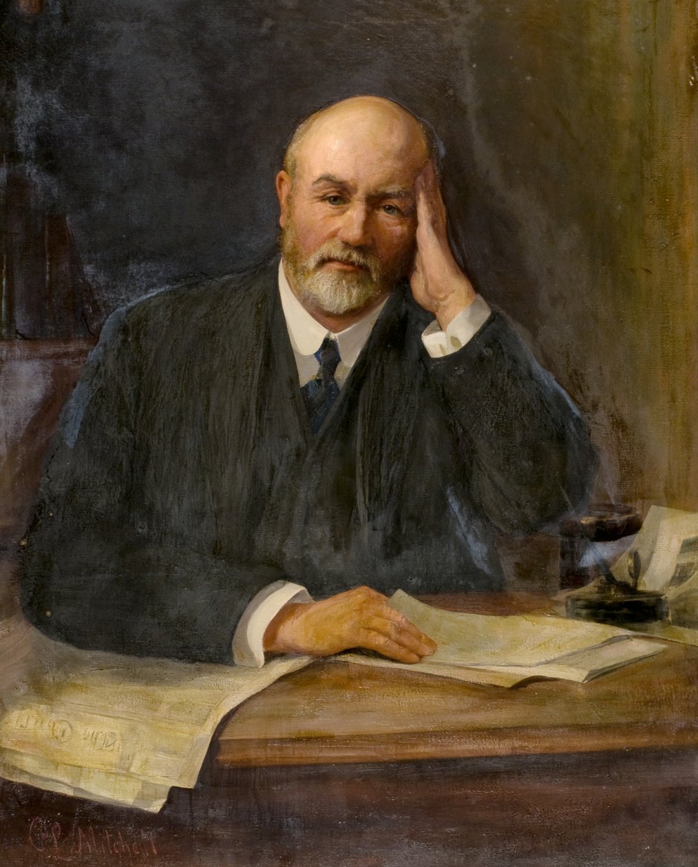 Porträt von John Mitchell von Charles Louis Mitchell