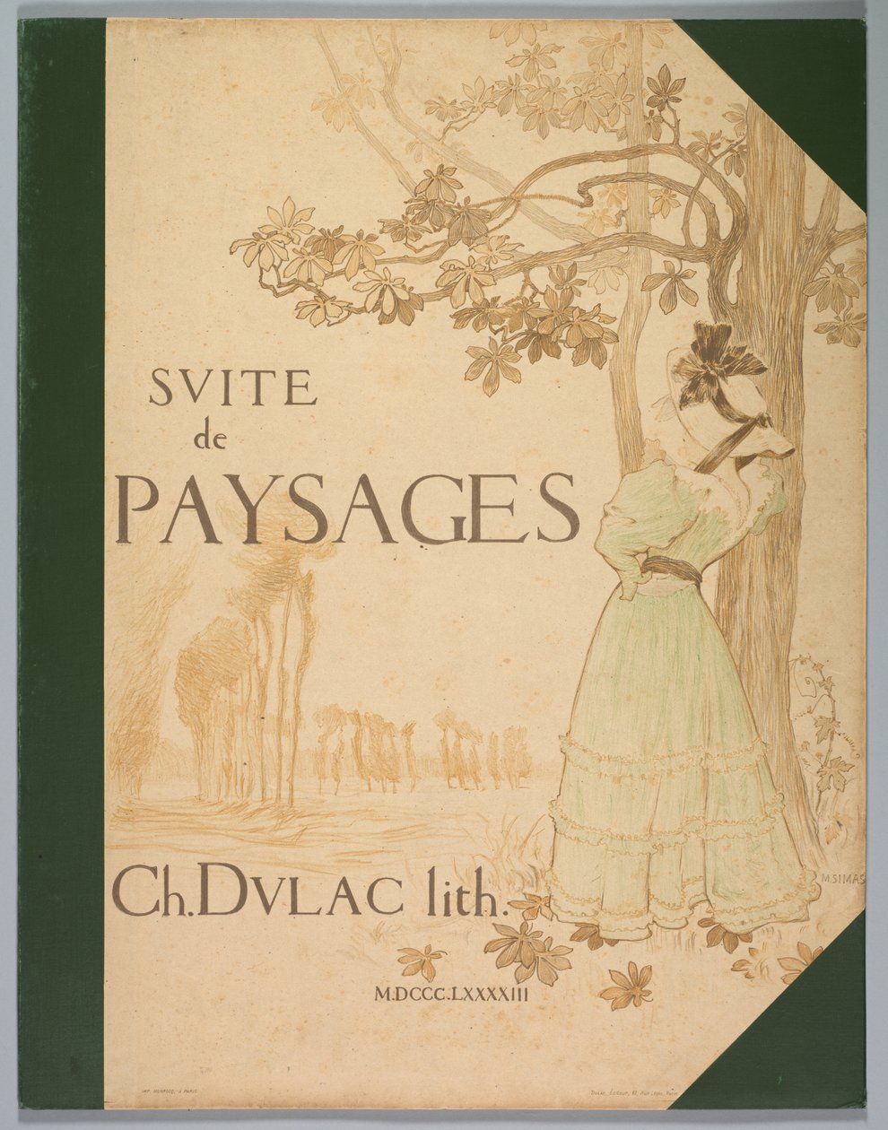 Suite von Landschaften: Umschlag von Charles Marie Dulac