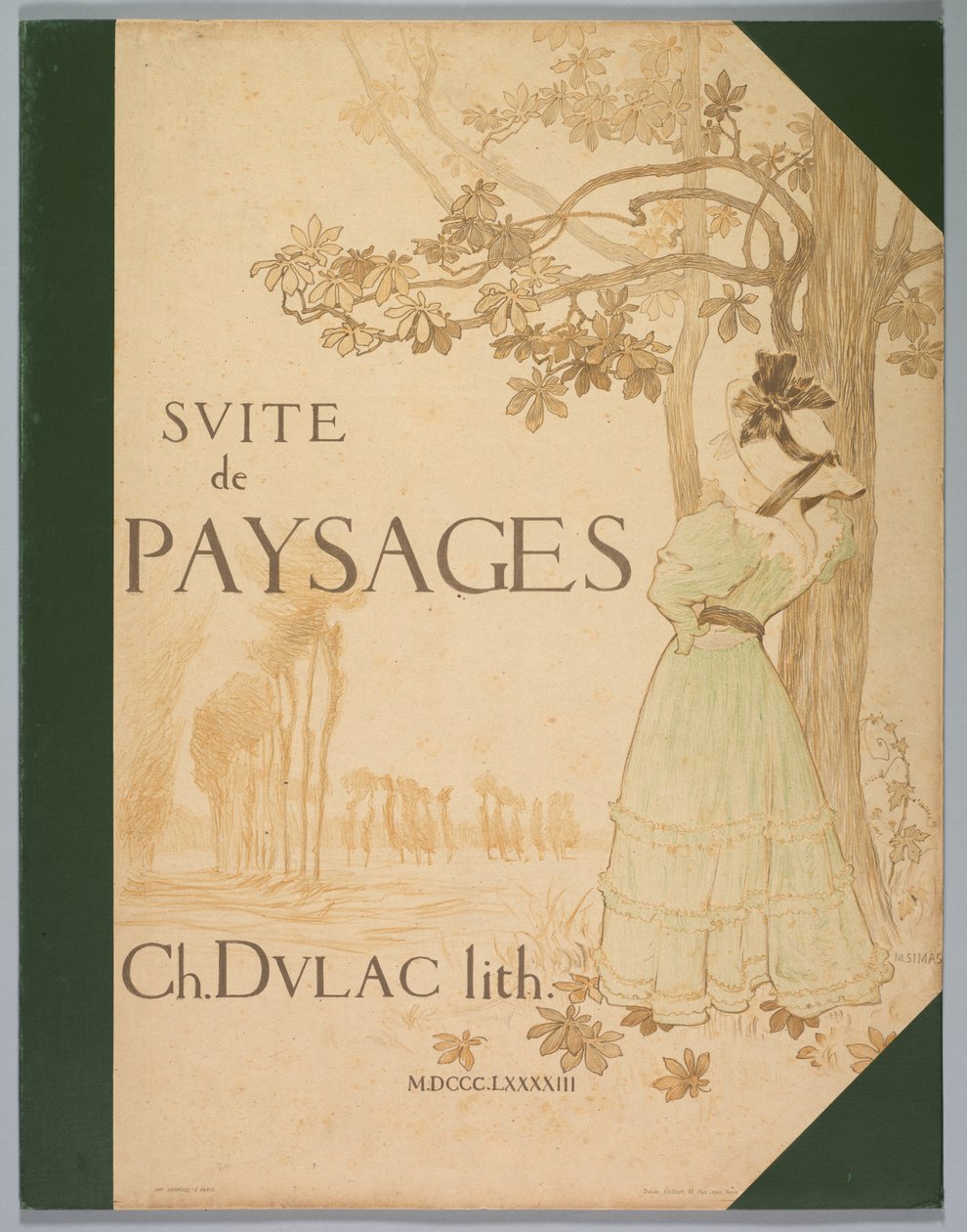 Suite de Paysages: Cover, 1892-1893 von Charles Marie Dulac