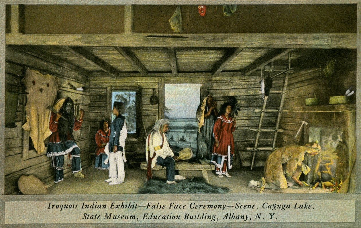 Irokesen-Indianer-Ausstellung, Staatsmuseum, Albany von Charles Marion Russell