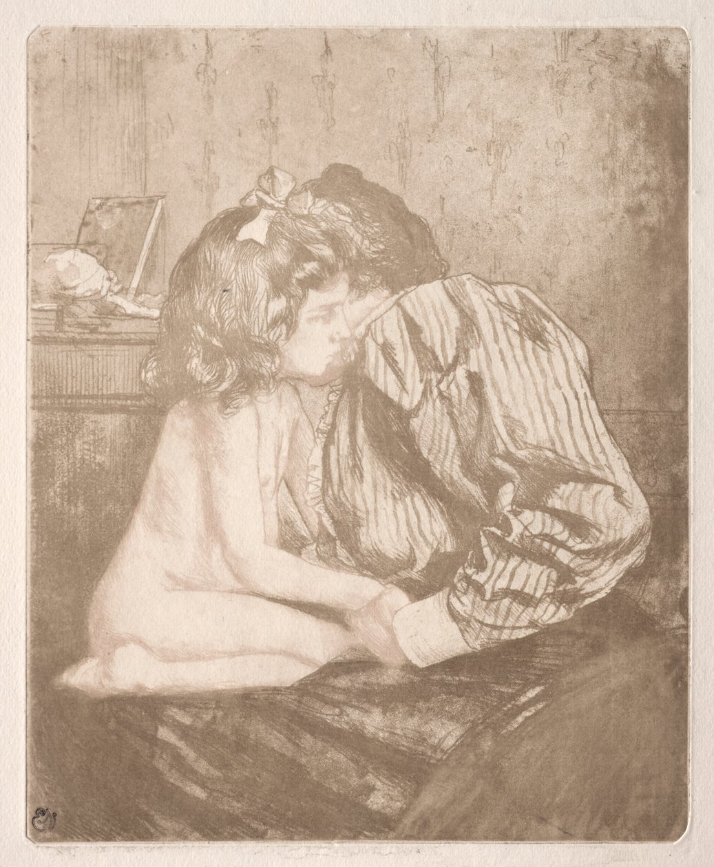 Vertrauen, aus Eine neue sentimentale Erziehung, 1901 von Charles Maurin