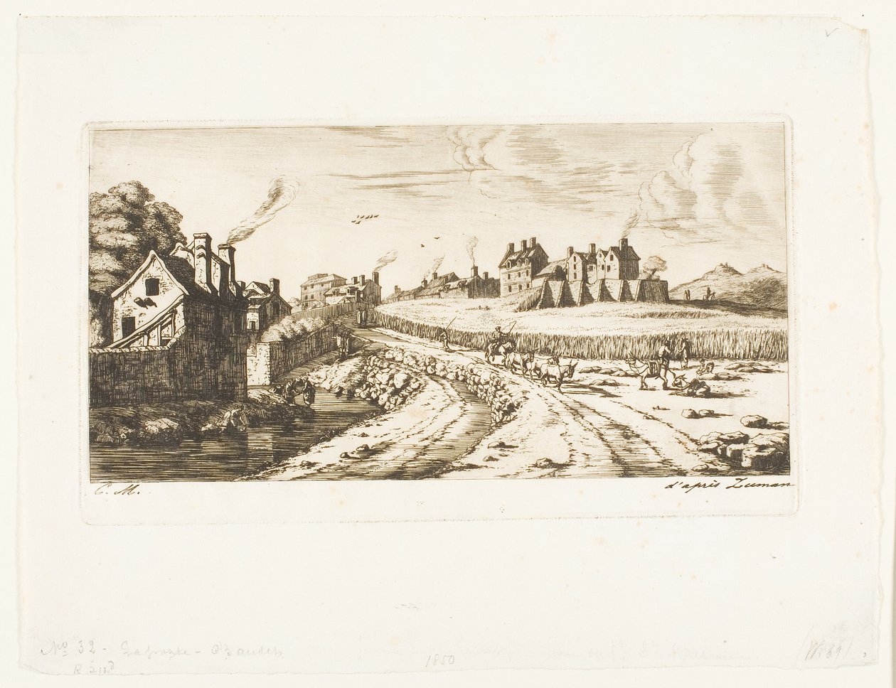 Eingang zum Vorort Saint-Marceau, Paris von Charles Meryon