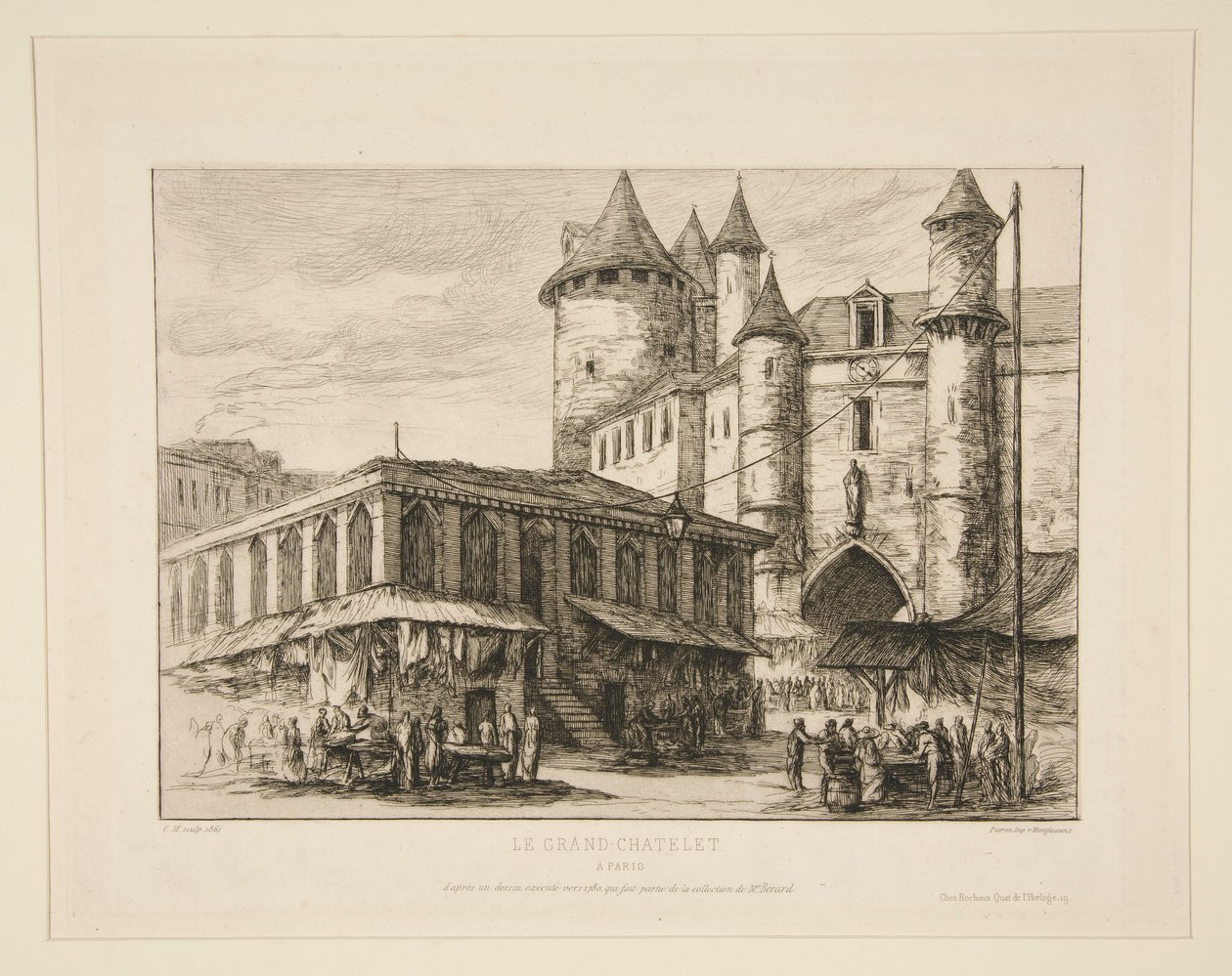 Le Grand Chatelet [um 1780] von Charles Meryon