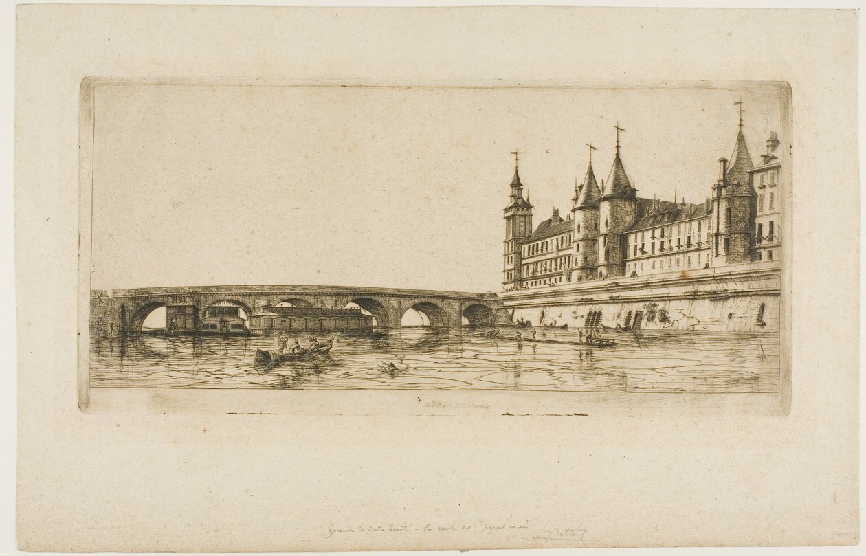 Pont-au-Change, Paris von Charles Meryon