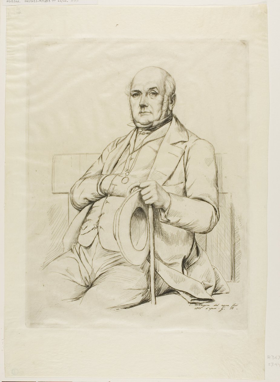 Porträt von Casimir le Conte von Charles Meryon