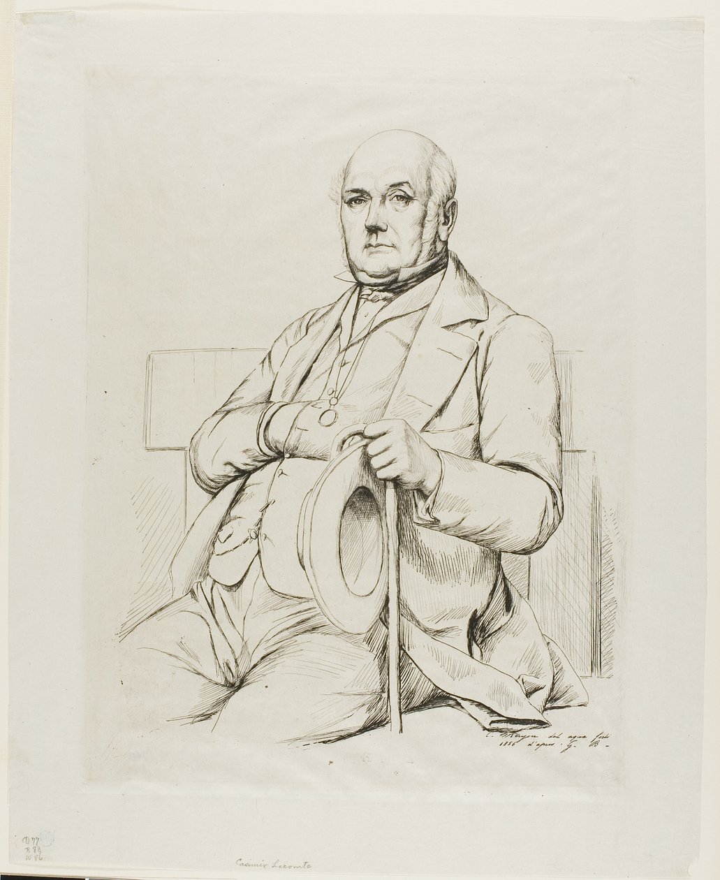 Porträt von Casimir le Conte von Charles Meryon