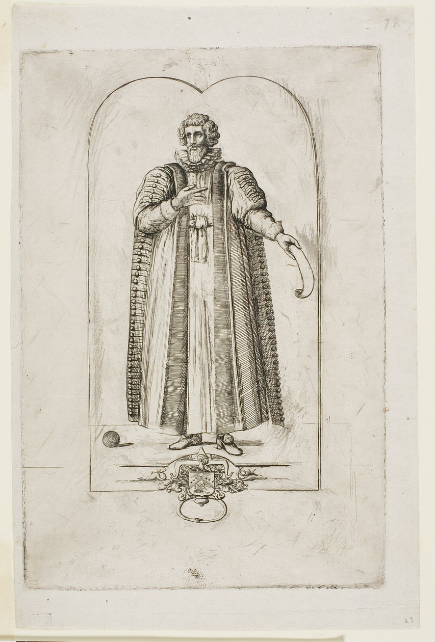 Porträt von François Viète von Charles Meryon