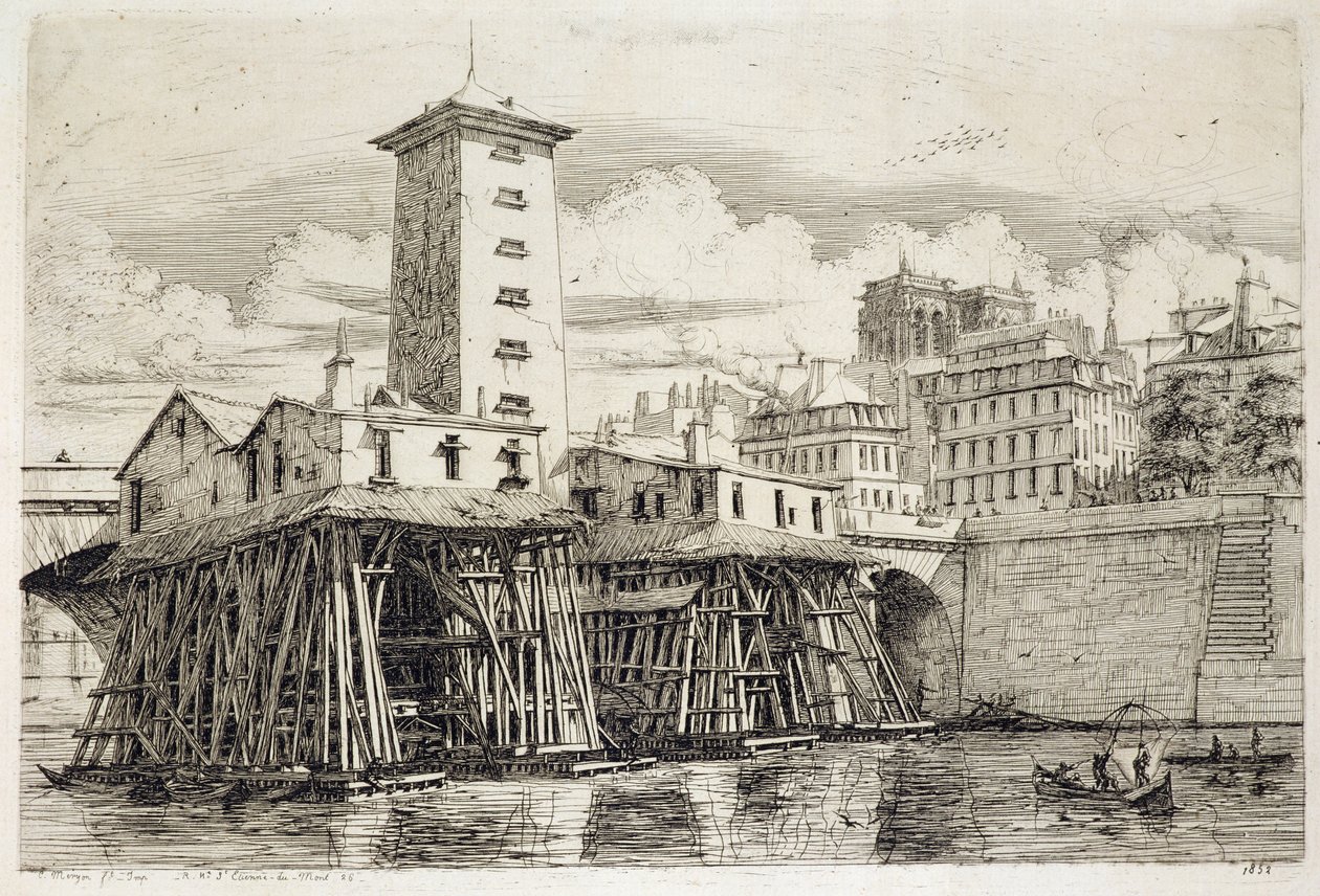 Die Pumpe, Notre Dame von Charles Meryon