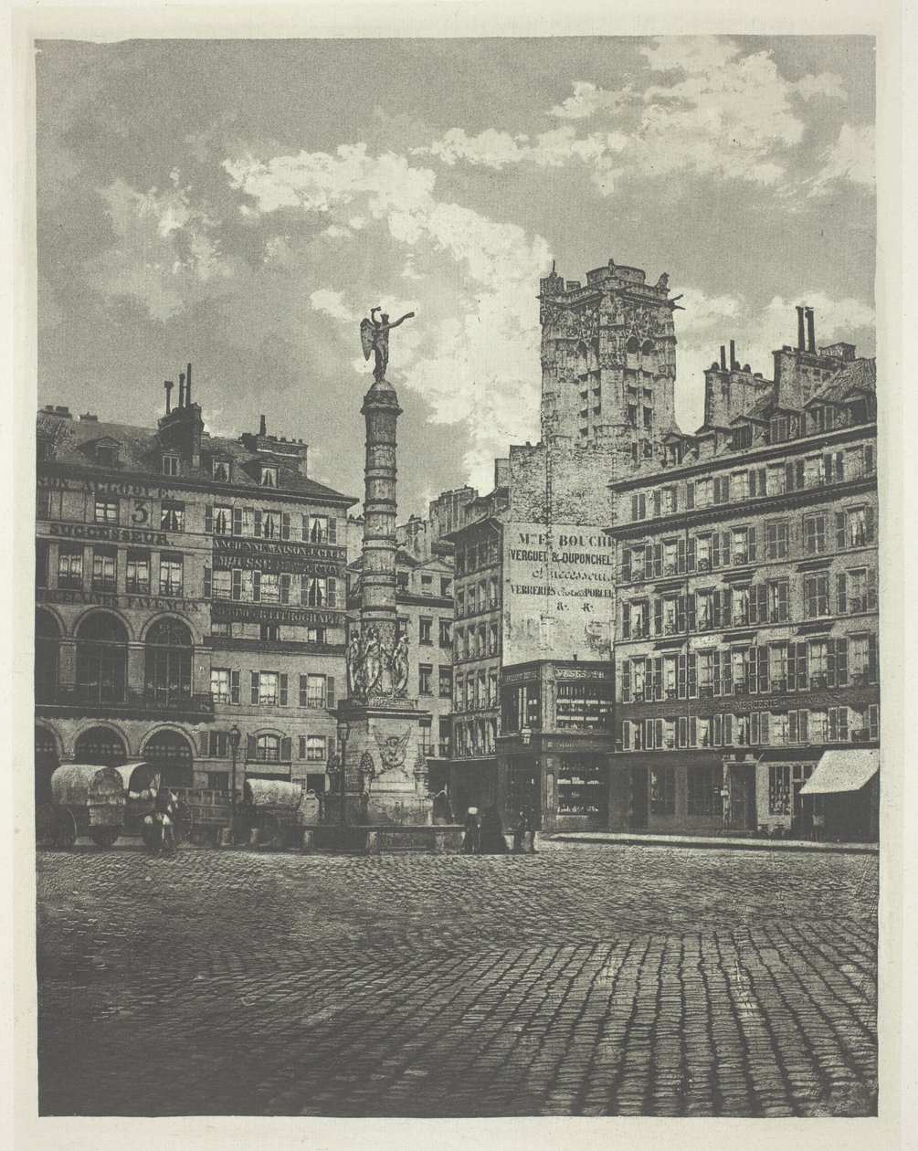 Paris, Place de Châtelet von Charles Nègre