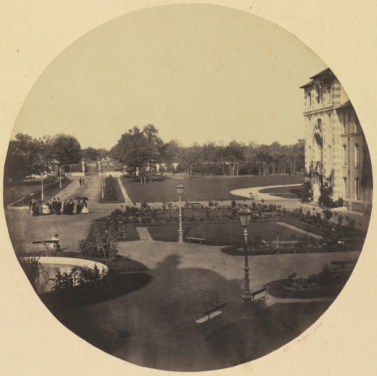 Das Asyl in Vincennes, ca. 1859 von Charles Nègre