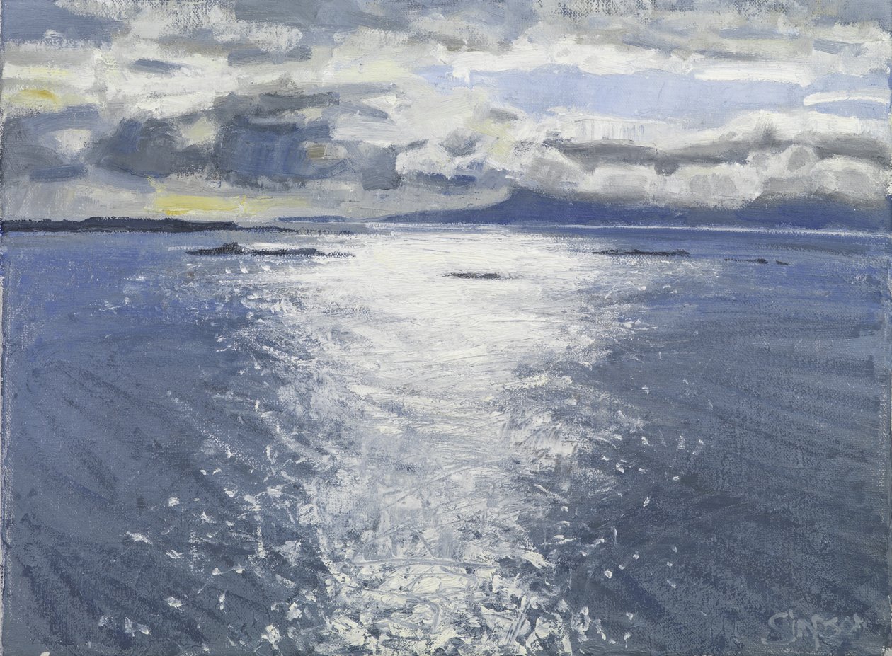 Dunkler Abend, 2017 von Charles Simpson