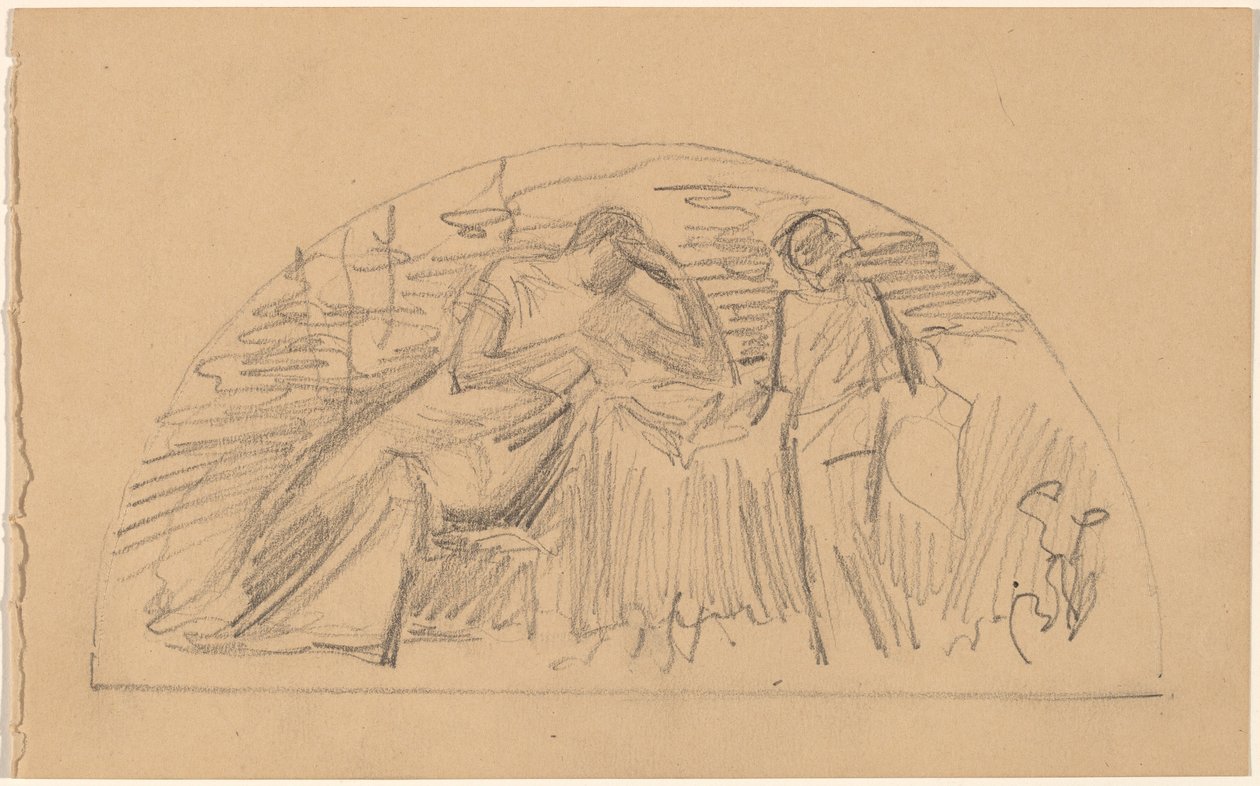 Studie für eine Lunette von Charles Sprague Pearce