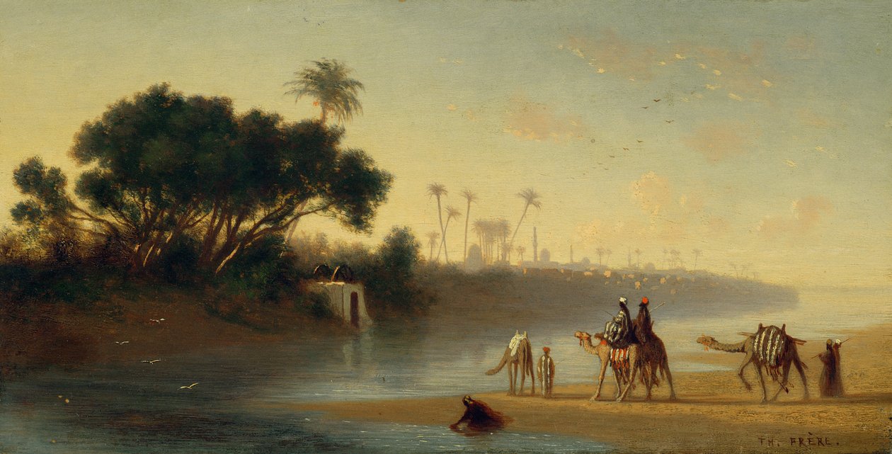 Der Nil in Kairo von Charles Theodore Frere