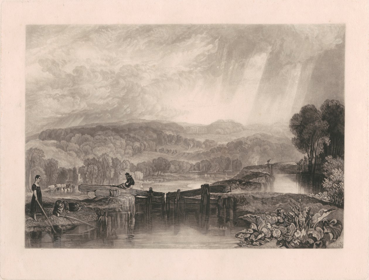 More Park aus Flüsse von England von Charles Turner