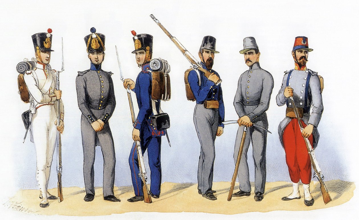 Uniformen der französischen Armee: Disziplinarkompanien von Charles Vernier