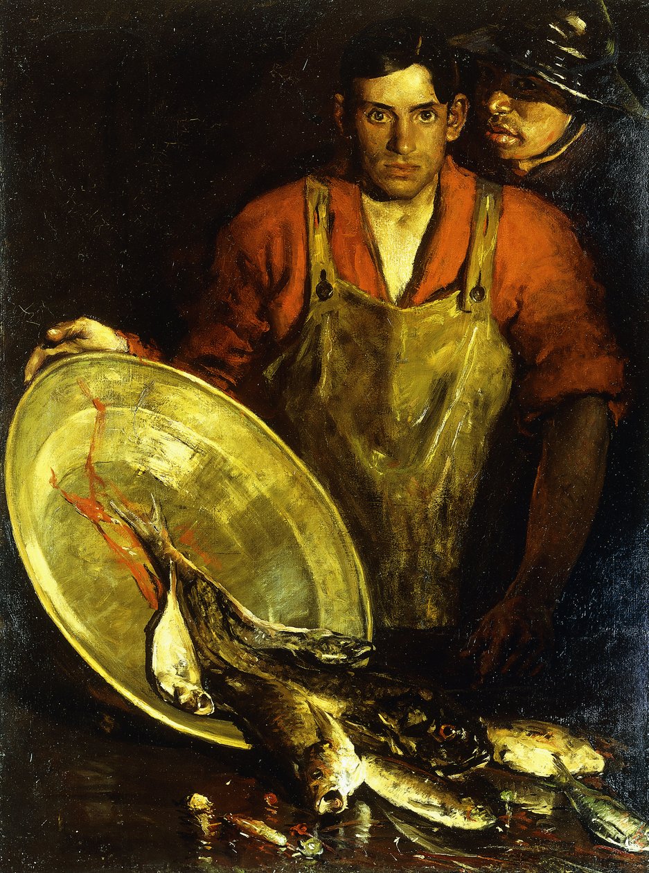 Fischhändler von Charles Webster Hawthorne