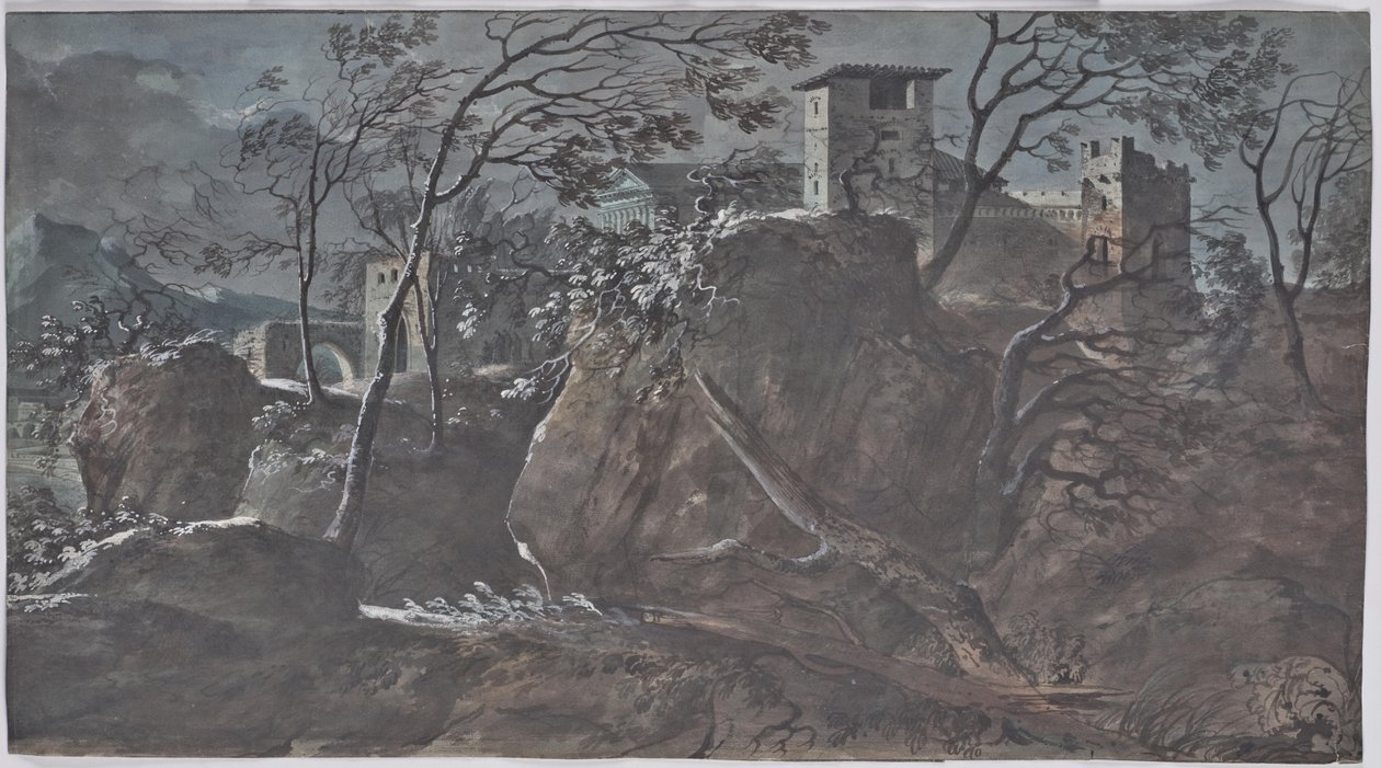 Antike Flusslandschaft von Charles de Thomas