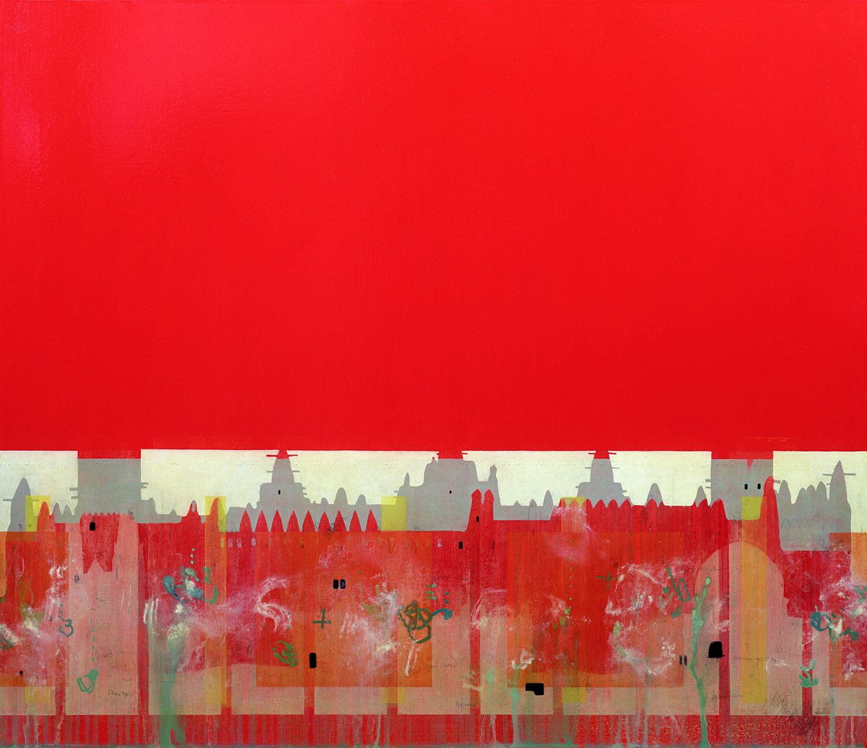 Rotes Gemälde von Charlie Millar