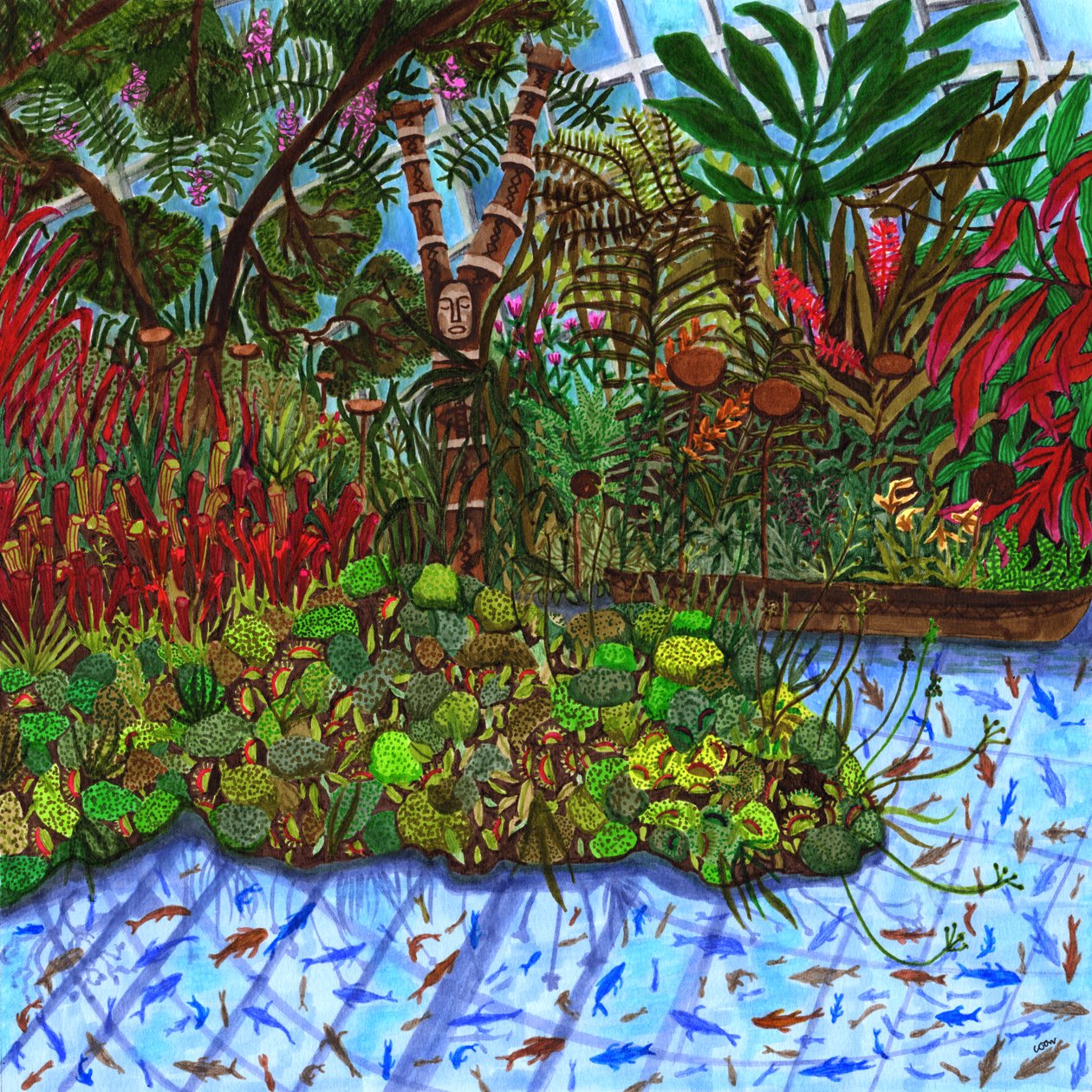 Gärten an der Bucht, 2020 von Charlotte Orr