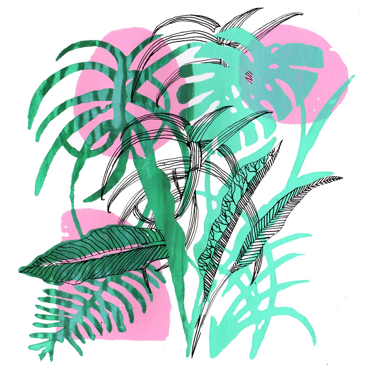 Tropische Pflanzen, 2018 von Charlotte Orr