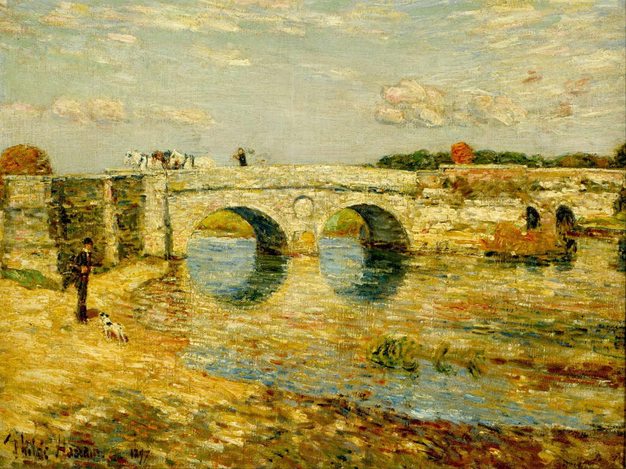 Brücke über den Stour von Childe Hassam