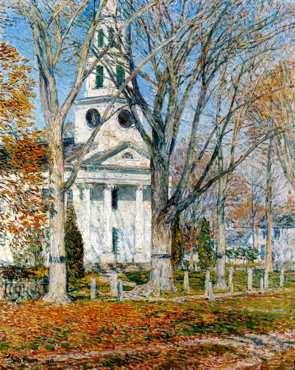 Kirche in Old Lyme von Childe Frederick Hassam