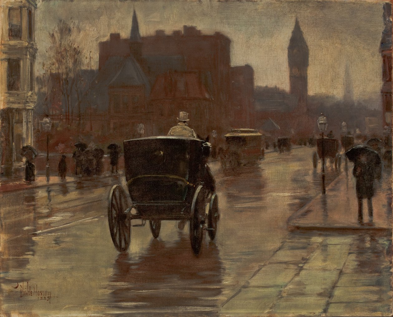 Columbus Avenue, Regentag von Childe Frederick Hassam