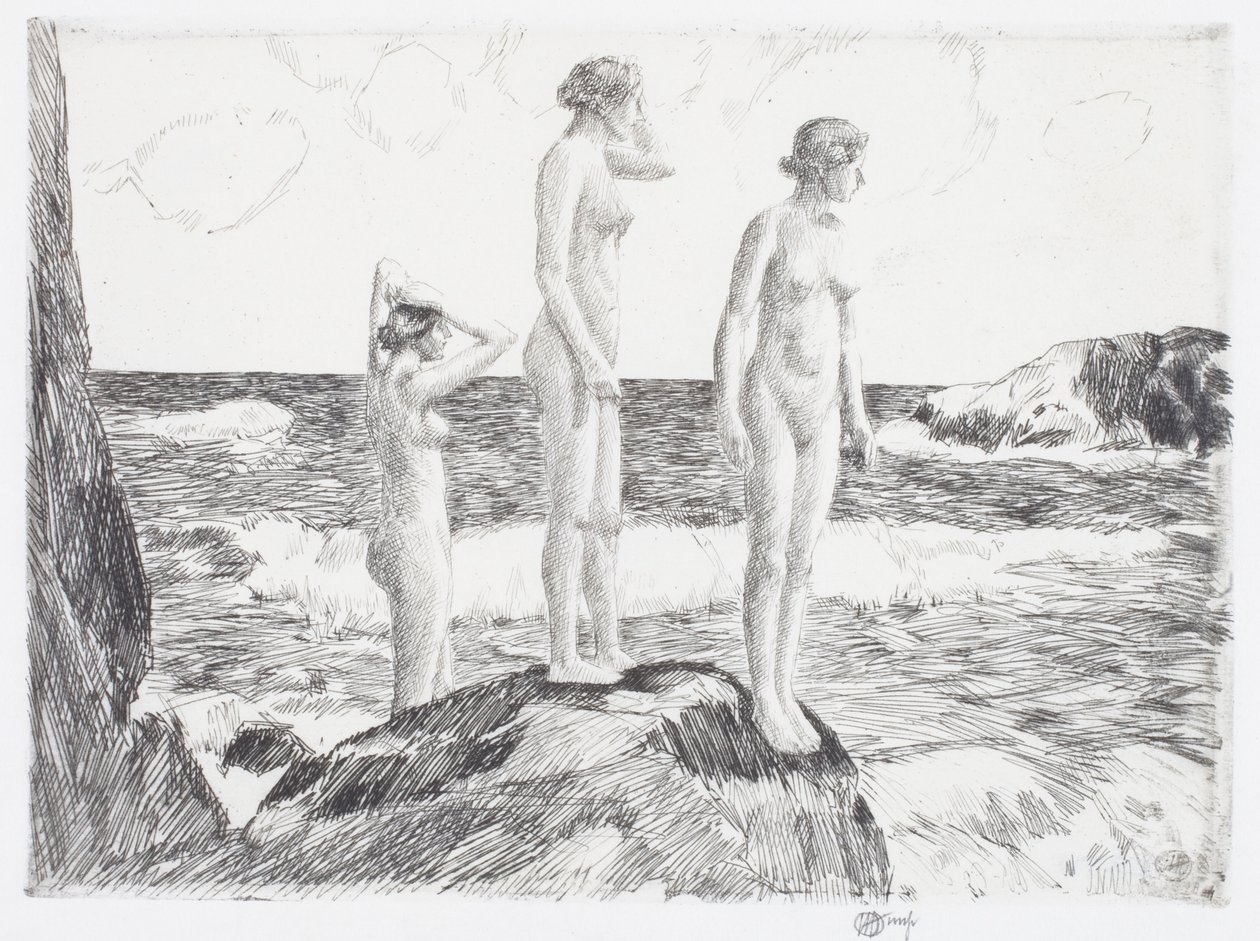 Tiefseebader von Childe Frederick Hassam