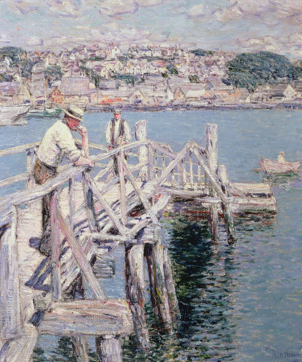 Dock-Szene, Gloucester von Childe Frederick Hassam