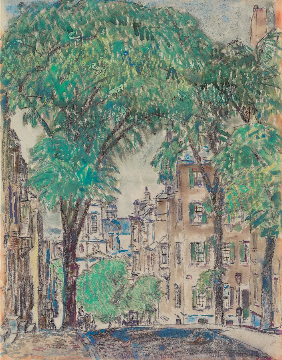 Mount Vernon Street, Boston von Childe Frederick Hassam