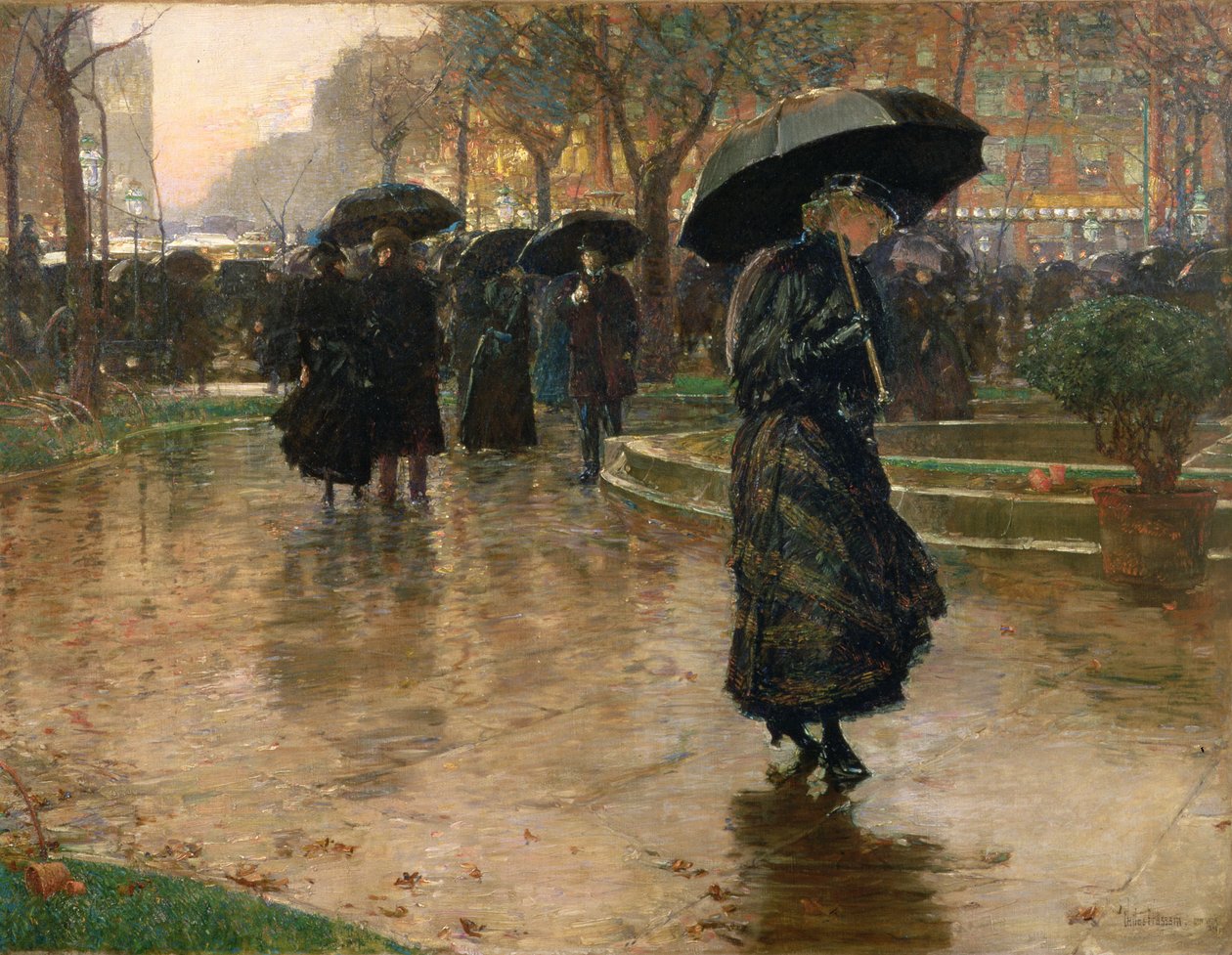 Regensturm, Union Square von Childe Frederick Hassam