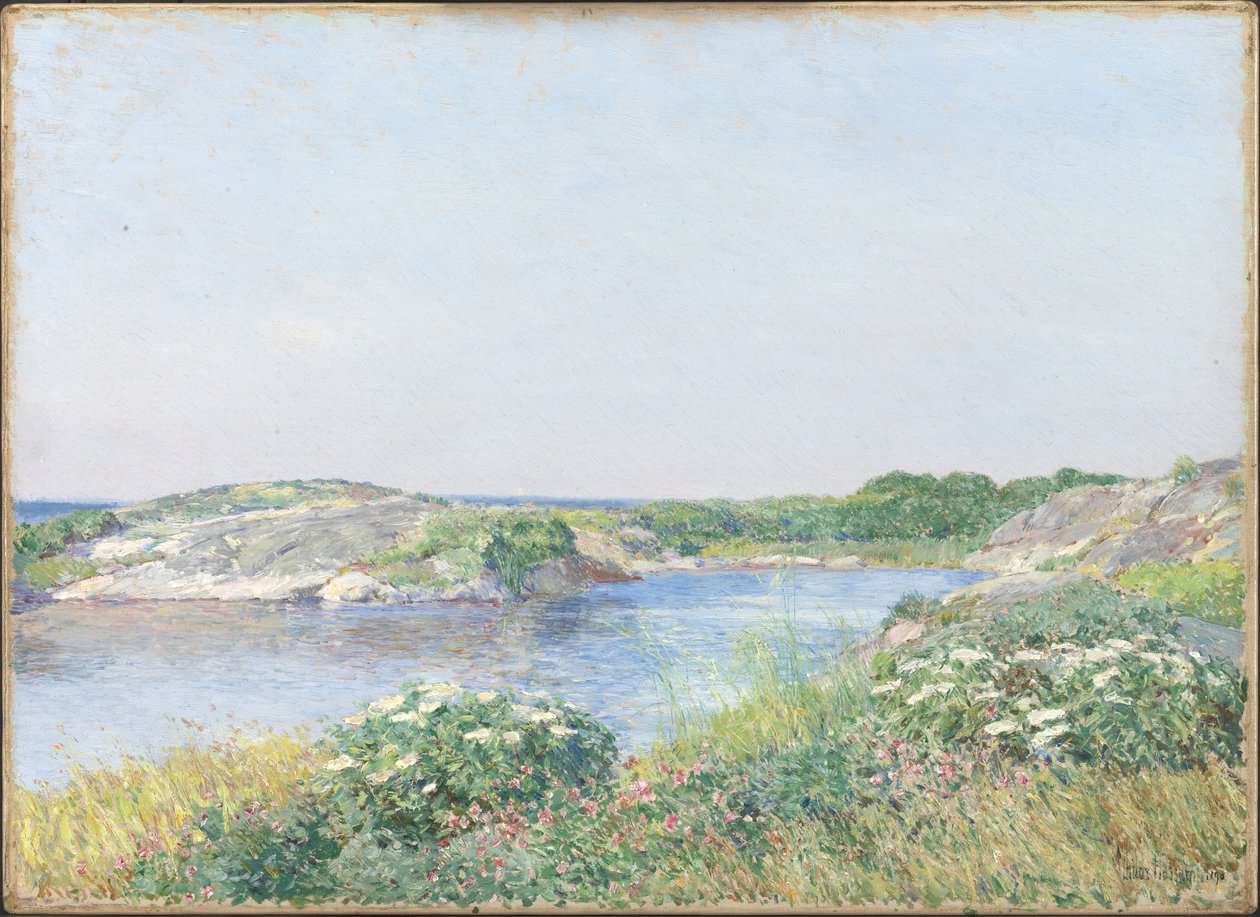 Der kleine Teich, Appledore von Childe Frederick Hassam