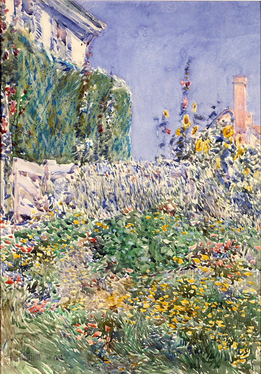 Thaxters Garten von Childe Hassam
