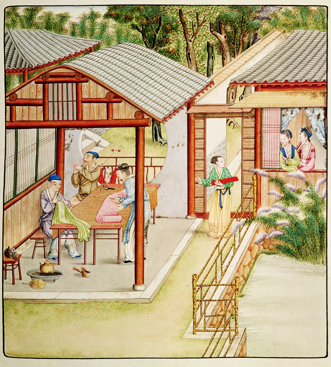 Chinesische Schneiderei von Chinese School
