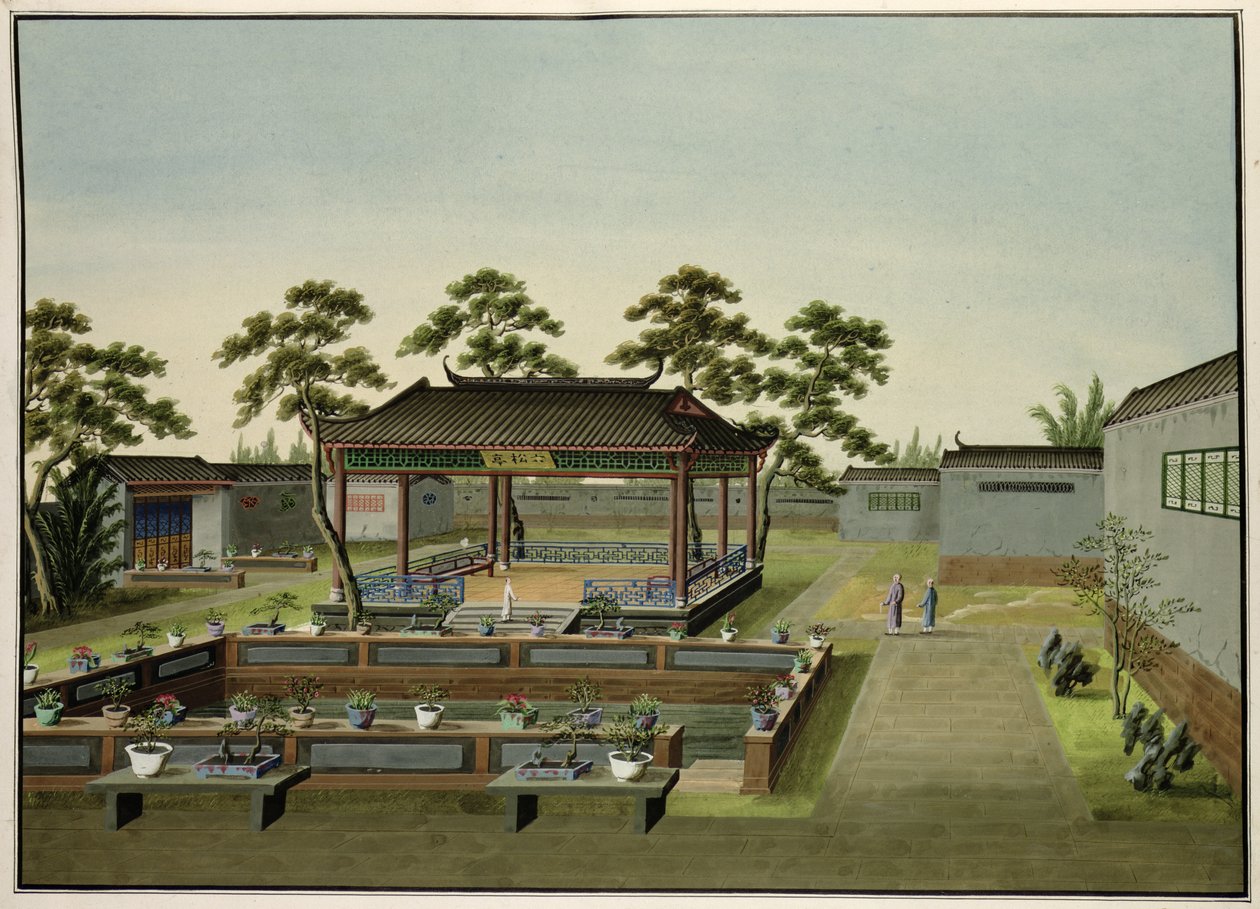 Gartenszene, ca. 1820-40 von Chinese School
