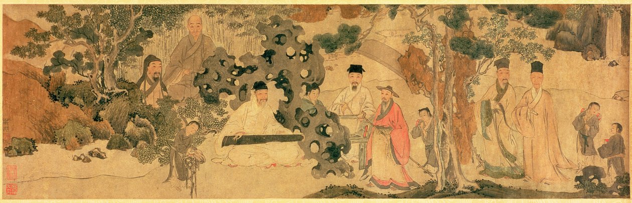 Literarische Versammlung in Qinglin von Chinese School