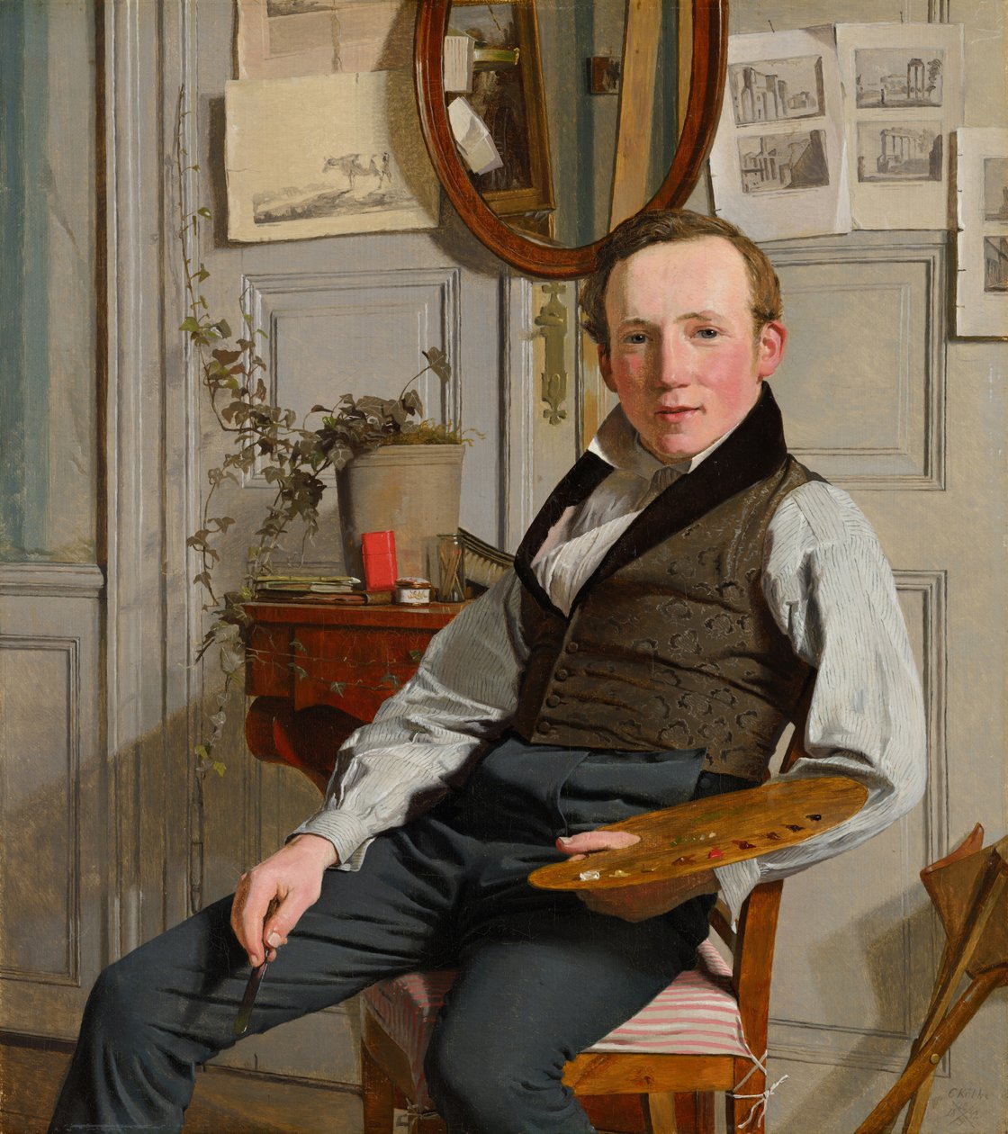 Porträt von Frederik Sødring von Christen Købke