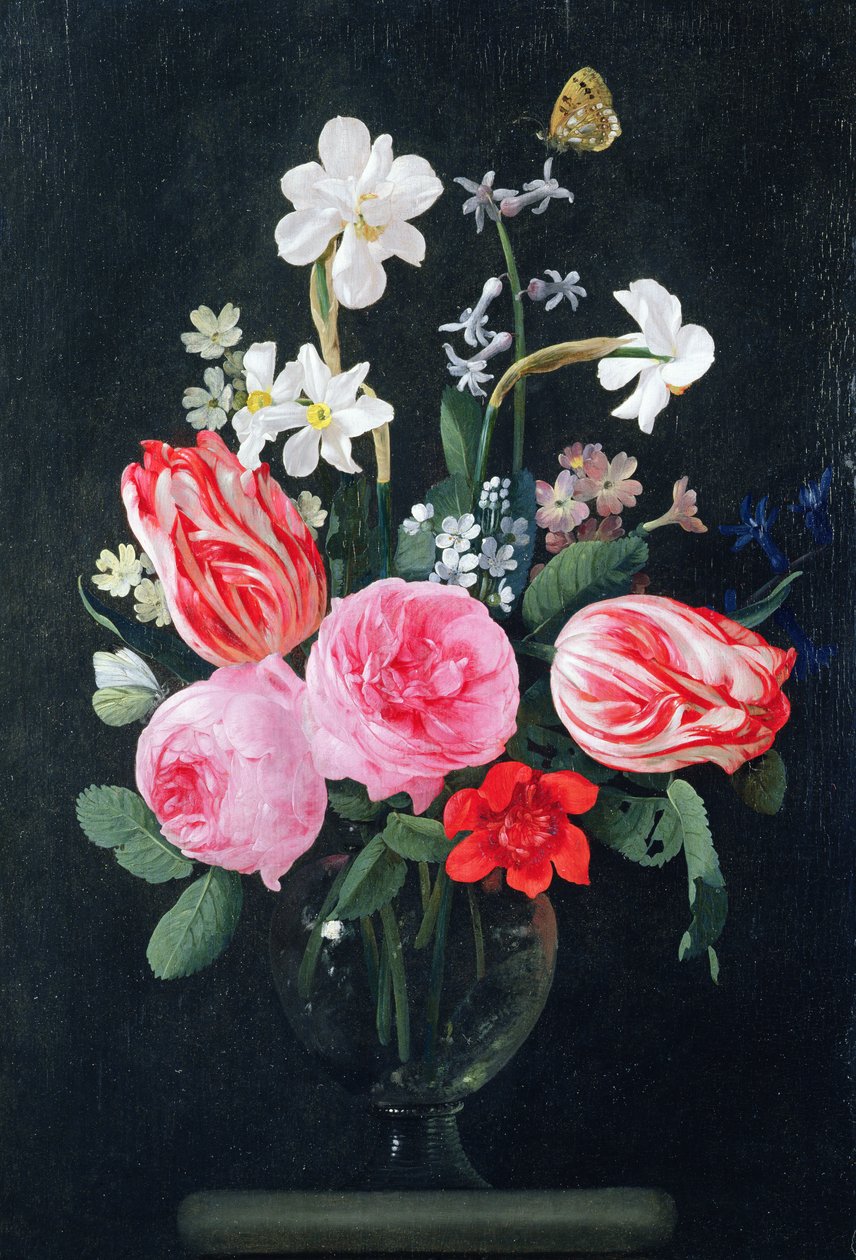 Rosen, Narzissen, Tulpen und andere Blumen von Christiaan Luykx or Luycks