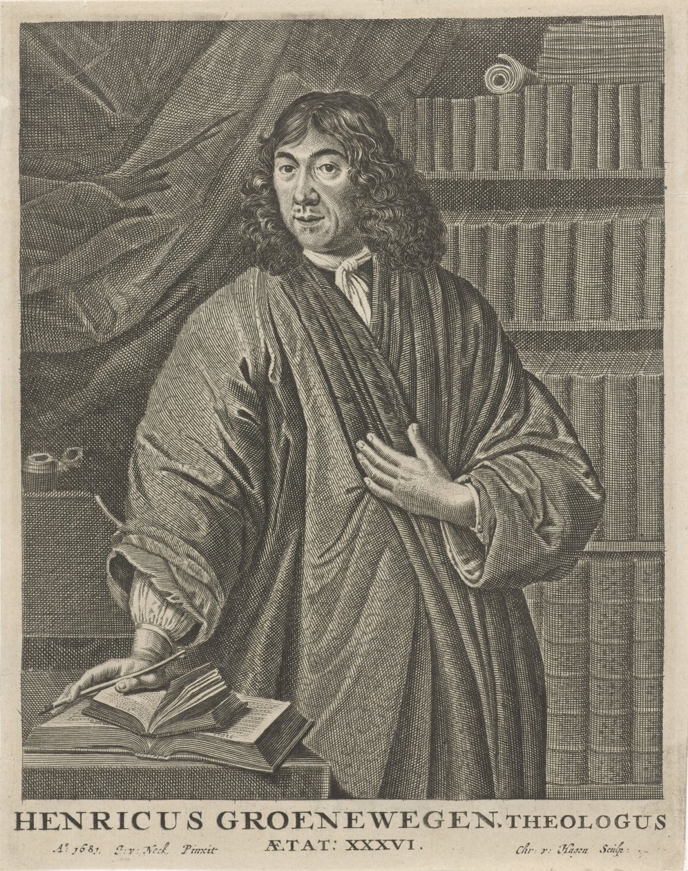 Porträt von Henricus Groenewegen von Christiaan Hagen