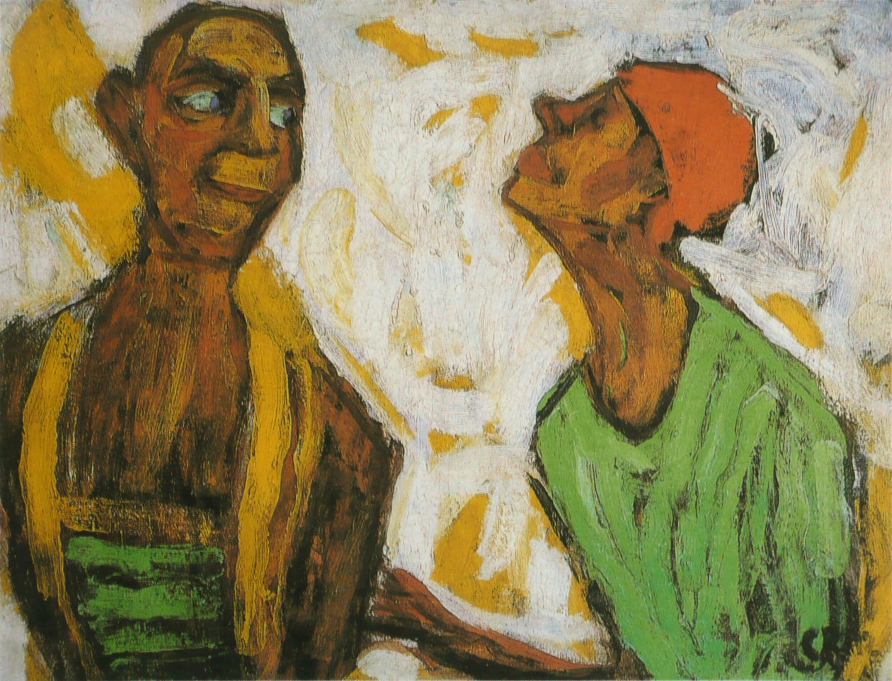 Clownsgespräch von Christian Rohlfs