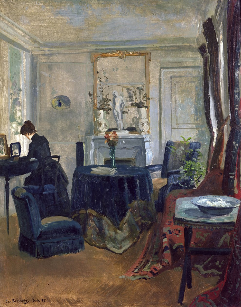 Innenraum, Paris von Christian Eriksen Skredsvig