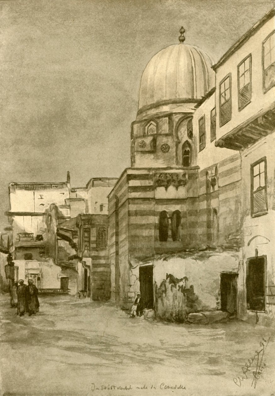 Moschee, Kairo, Ägypten, 1898 von Christian Wilhelm Allers