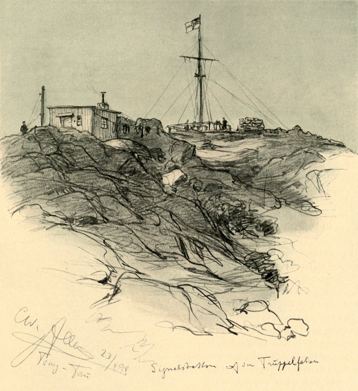 Signalstation, Tsingtao, China von Christian Wilhelm Allers